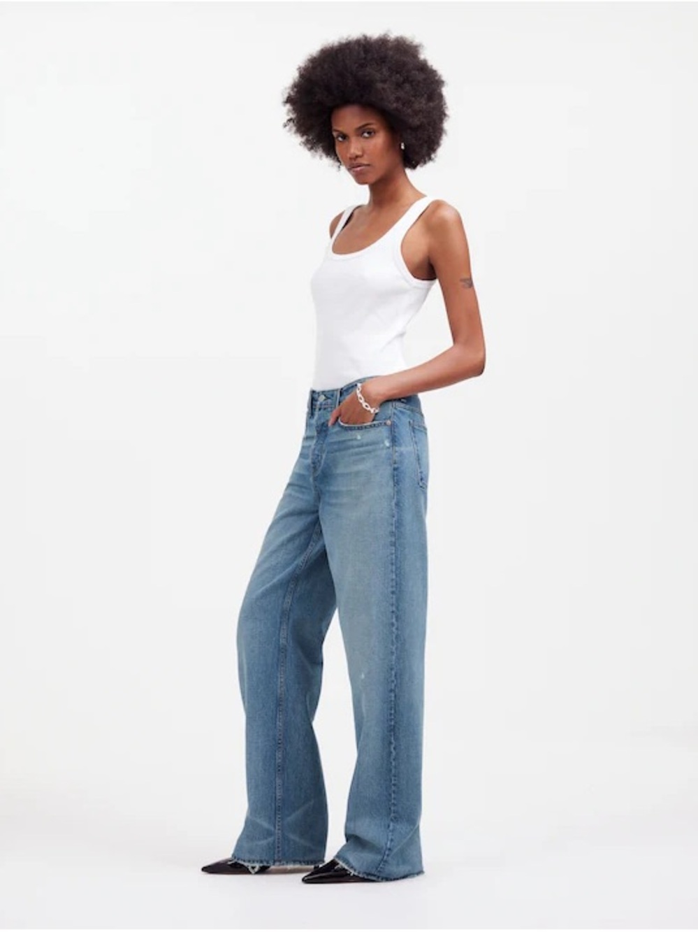 Madewell Light Blue Wide-Leg Jeans